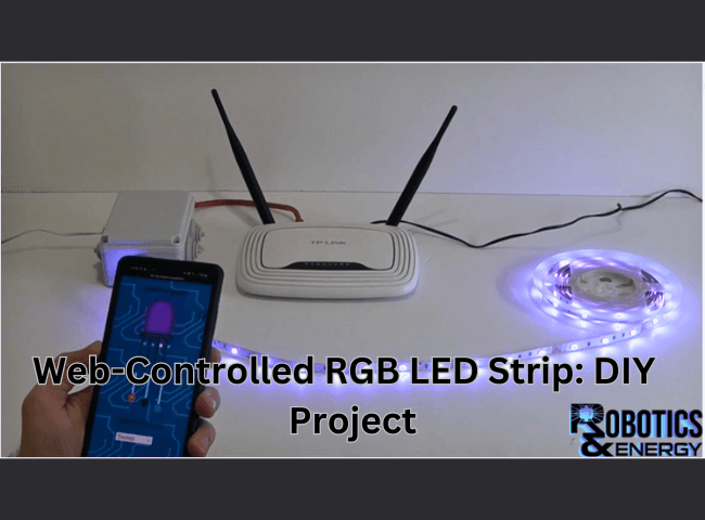 Web-controlled RGB LED strip project